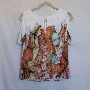 Clover Canyon Blouse Chaotic Fun Print Blouse